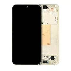 Service Pack Cream Samsung Galaxy S23 Plus 5G (US & International) OLED Assembly With Frame