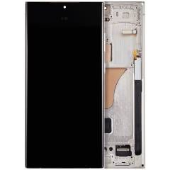 Service Pack Cream Samsung Galaxy S23 Ultra 5G (US & International) OLED Assembly With Frame
