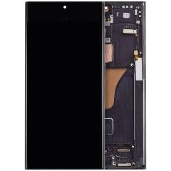 S30 Phantom Black Samsung Galaxy S23 Ultra (US & International)  OLED Assembly With Frame (Aftermarket Plus)