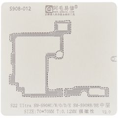 Samsung Galaxy S22 Ultra (Amaoe) Reballing Stencil For Motherboard Middle Layer