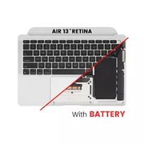 Silver MacBook Air 13" Retina (A2337 / Late 2020)  (US Keyboard) Top Case Assembly With Battery And Keyboard