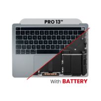 Space Gray MacBook Pro 13" (A2251 / Mid 2020) (UK Keyboard) Top Case Assembly With Battery And Keyboard