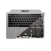 Silver MacBook Pro 13" (A2251 / Mid 2020) (US Keyboard) Top Case Assembly With Battery And Keyboard