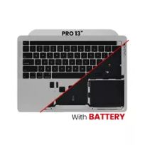 Space Gray MacBook Pro 13" (A2338 / Late 2020)  (US Keyboard) Top Case Assembly With Battery And Keyboard