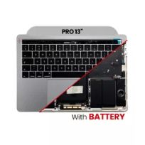 Space Gray MacBook Pro 13" Touch Bar (A1706 / Late 2016) (US Keyboard) Top Case Assembly With Battery And Keyboard