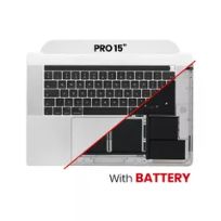 Silver MacBook Pro 15" W/ Touch Bar (A1707 / Late 2016 / Mid 2017) (UK English) Top Case Assembly (With Battery And keyboard)