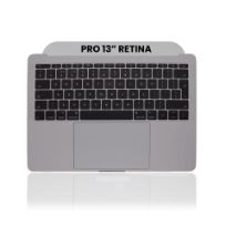 Pull Space Gray MacBook Pro 13" Retina (A1708 / Late 2016) (UK Keyboard) (Used OEM Pull: Grade A) Top Case With Keyboard & Trackpad