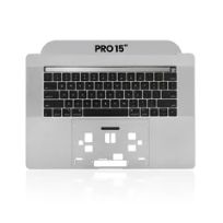 Pull Space Gray MacBook Pro 15" Touch Bar (A1990 / Late 2018 / Early 2019) (US English) (Used OEM Pull: Grade New) Top Case With Keyboard