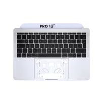 Silver MacBook Pro 13" Retina (A1708 / Late 2016 / Mid 2017) (French Keyboard) Top Case With Keyboard