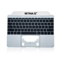 Pull Silver MacBook Retina 12" (A1534 / Early 2015) (US English) (Used OEM Pull: Grade New) Top Case With Keyboard